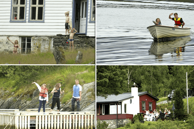 noruegos Acogida a los turistas en Noruega.